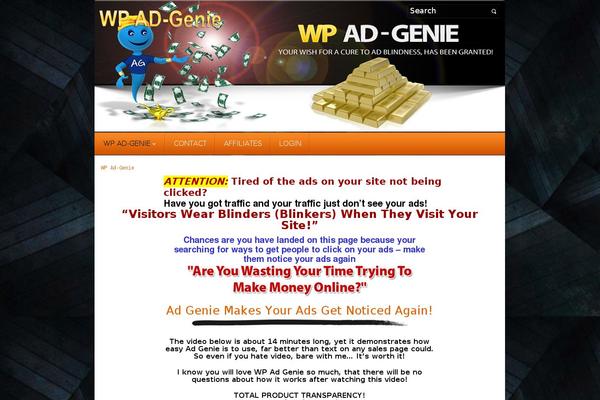 Site using Wpadgenie plugin