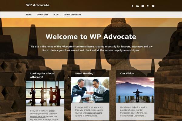 wpadvocate.org site used WP Advocate