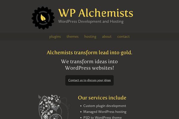 Alchemists theme site design template sample
