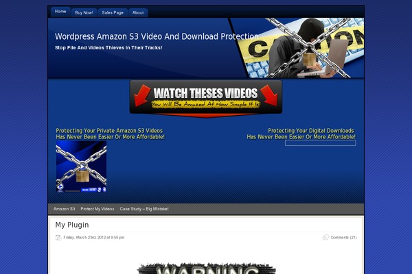 Site using Gls3protection plugin
