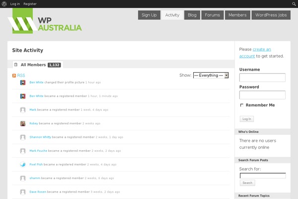 wpaustralia.org site used Wpaus