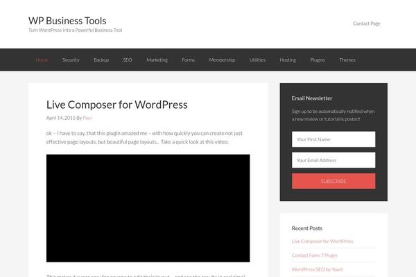 Genesis-sample theme site design template sample
