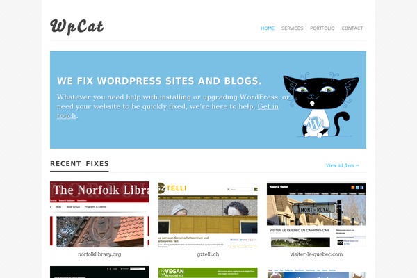wpcat.com site used Vimes