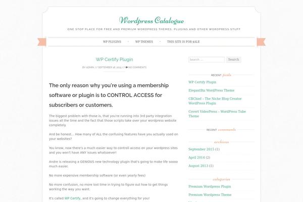 Sugar and Spice theme site design template sample