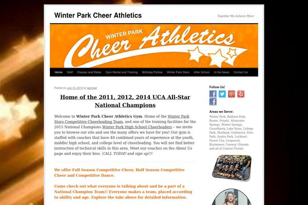 Cheer theme site design template sample