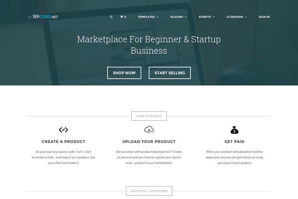 Optimizer theme site design template sample
