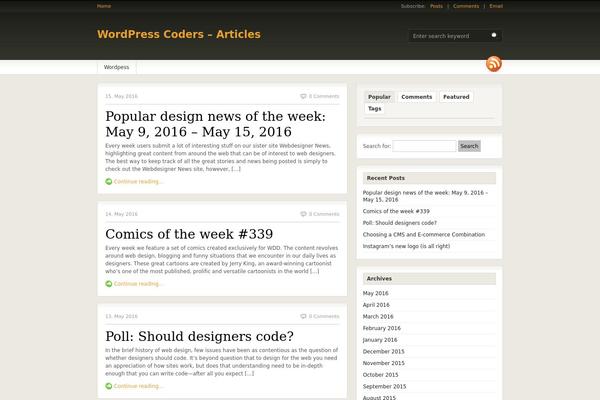 Fresh News theme site design template sample