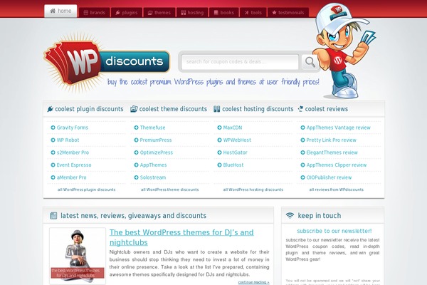 Wp-coupon theme site design template sample