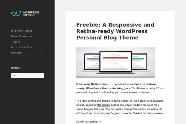 Open theme websites examples