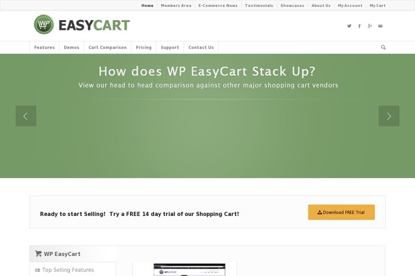 Site using WP EasyCart - eCommerce Shopping Cart plugin