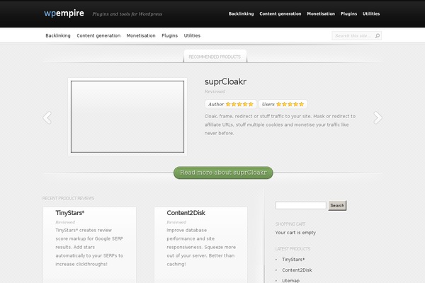 InReview theme site design template sample