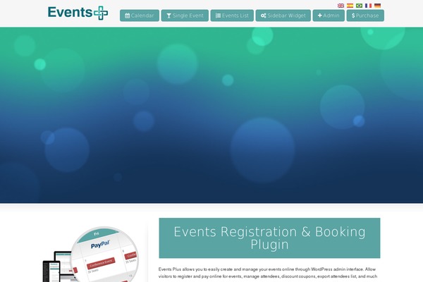 Site using Wpeventplus plugin