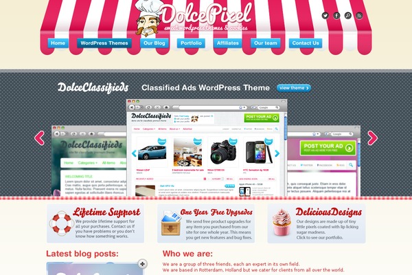 wpglamour.com site used Dolcepixel