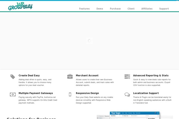 Spectro theme site design template sample
