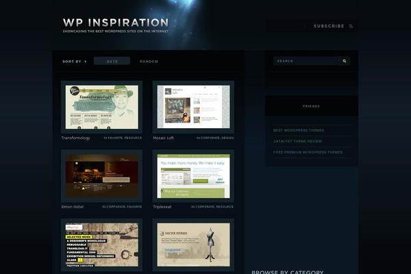 wpinspiration theme websites examples