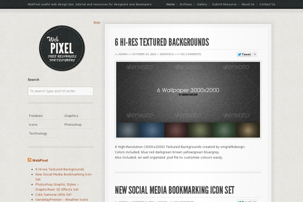 Premiumpixels theme site design template sample