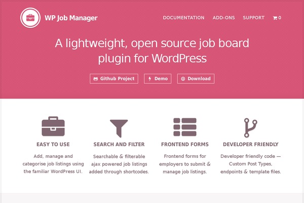 wpjobmanager.com site used Refer-wordpress
