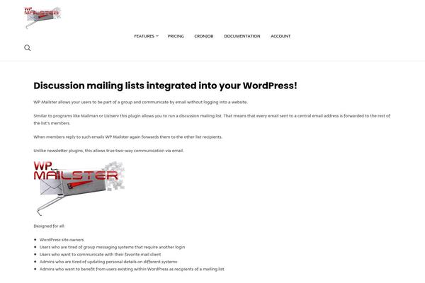 wpmailster.com site used Strollik5