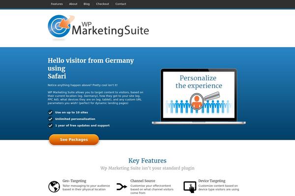 JustLanded theme site design template sample