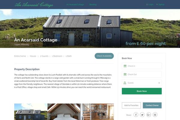 Wprentals theme site design template sample