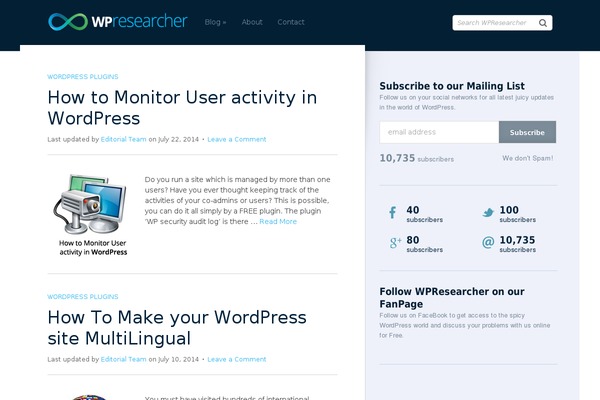 Site using Ultimate-post plugin