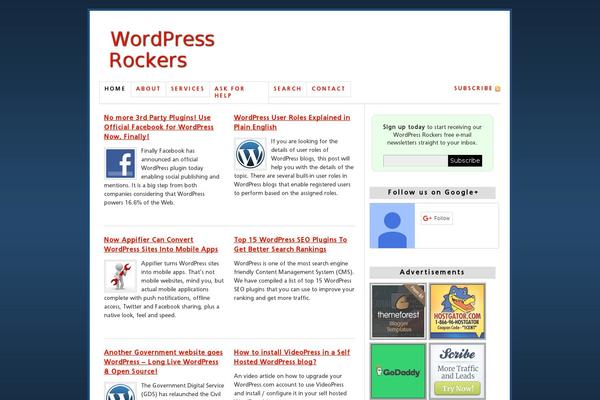Thesis 1.7 theme site design template sample