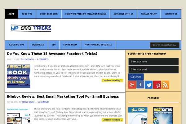 wpseotricks.com site used Www