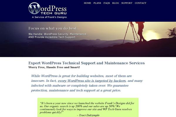 Headway theme site design template sample