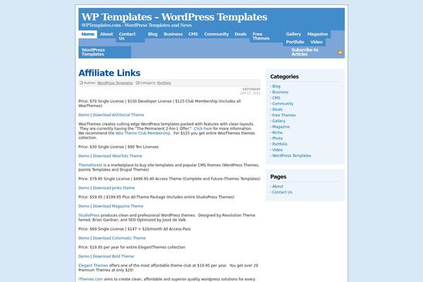 Site using Featured Content Gallery plugin