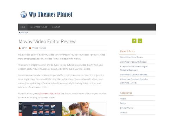 Nirvana theme site design template sample