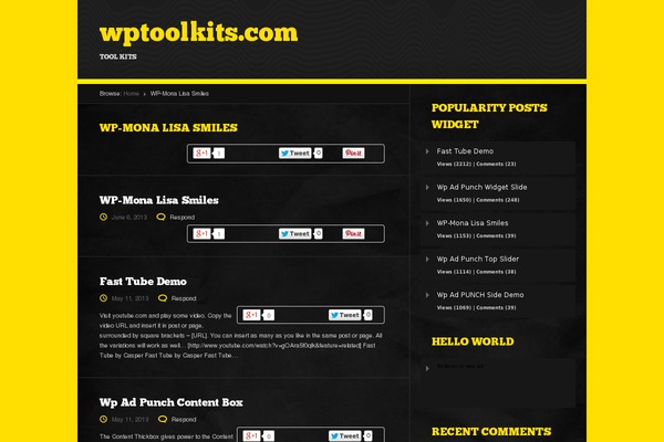 Site using Ad King Pro plugin