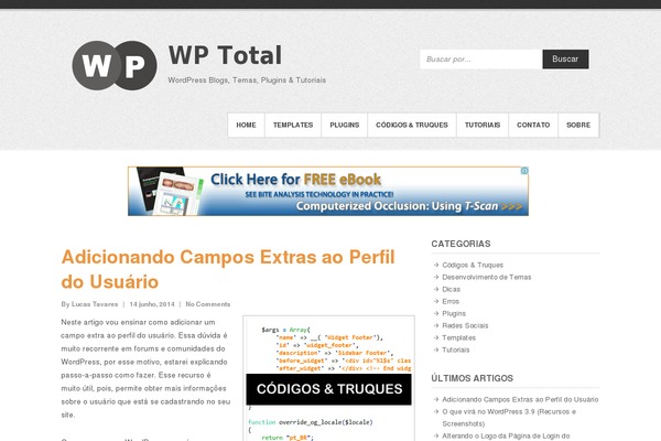 WordPress website example screenshot