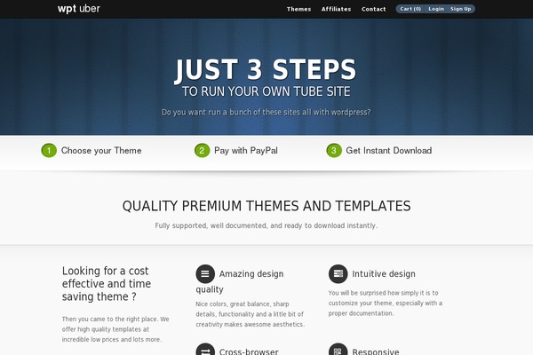 Tuber theme websites examples
