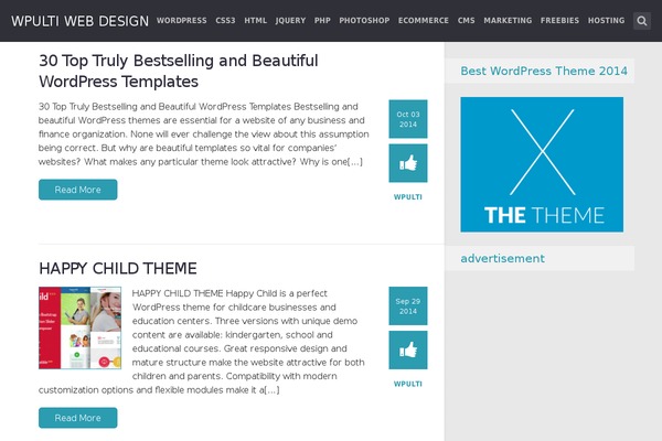 SeaShell website example screenshot