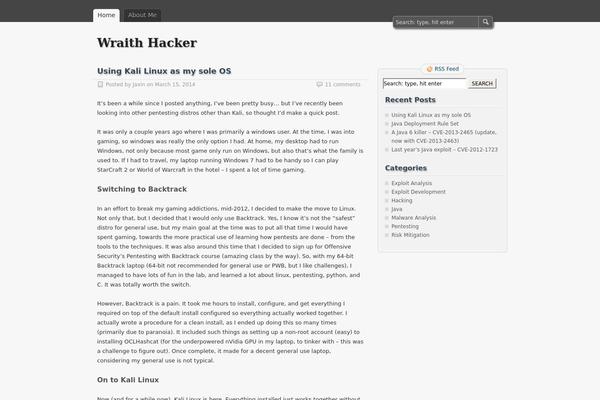 zBench theme site design template sample