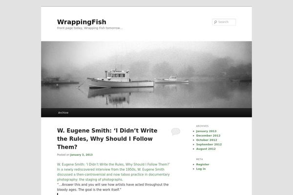 Twenty Eleven theme site design template sample