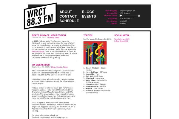 wrct.org site used Tabloid-chic