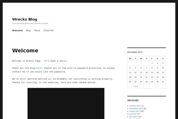 Site using Flickr Gallery plugin