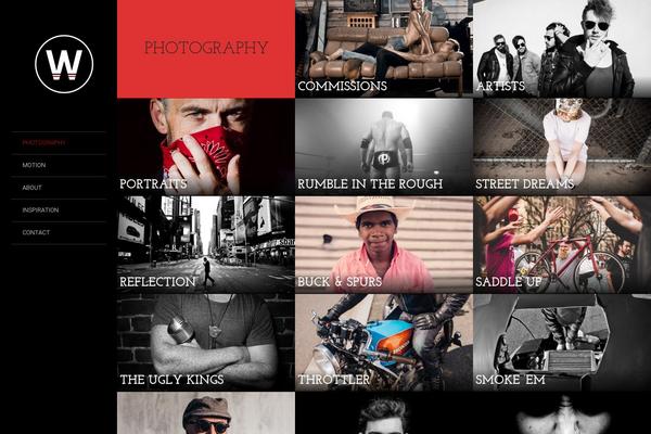 LENS theme site design template sample
