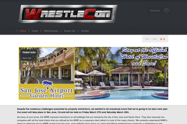 Site using Event List plugin
