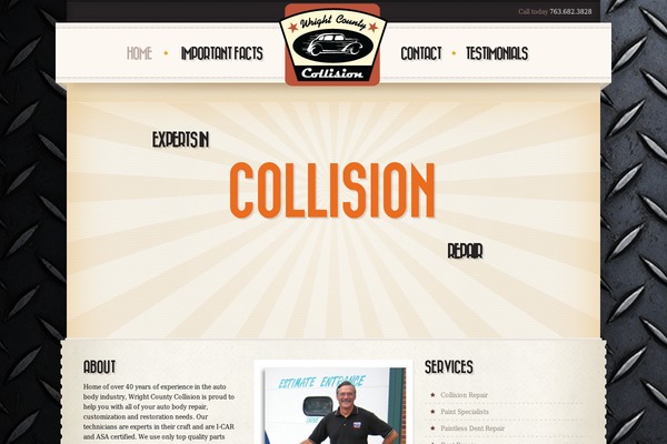Retro theme site design template sample