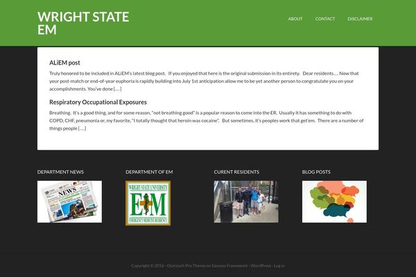 Outreach Pro theme site design template sample