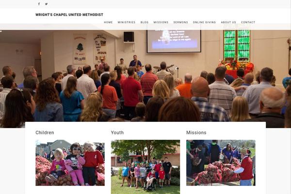 Adorechurch theme site design template sample