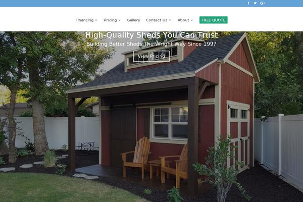 wrightsheds.com site used Divi-child-theme-master
