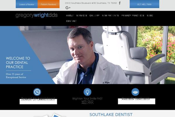 Wright theme site design template sample