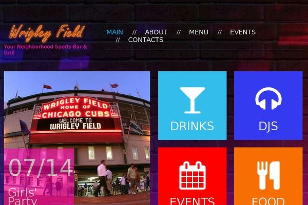 wrigleyfieldbarandgrill.com site used Theme46026