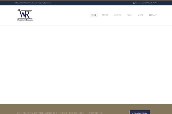 Shadow theme site design template sample