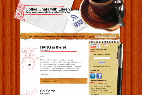 write-today.com site used Morning Coffee