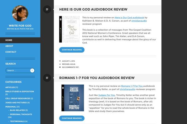 Writr theme site design template sample