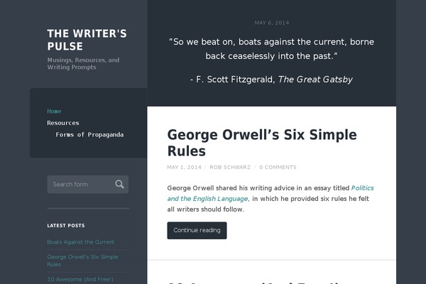 writerspulse.org site used Shamrock